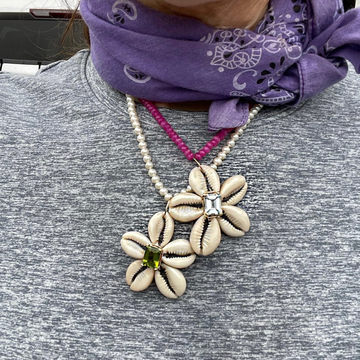Crowie Shell with Center Stone