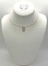 Load image into Gallery viewer, Yellow Gold Clip with Pave Diamond Closure for charms and pendants
