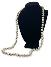 Load image into Gallery viewer, Large Freshwater Pearls with Olive Green Knots
