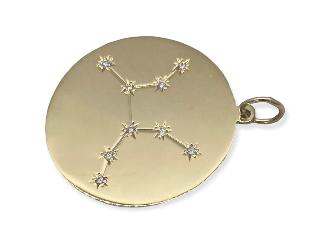 14k Constellation Pendant 1.5 inch (Customizable)