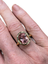 Load image into Gallery viewer, 18k Gold Candy Stone Ring with Tourmaline Stones
